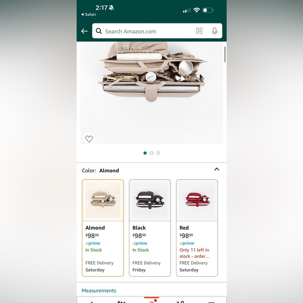 Totesavvy purse organizer